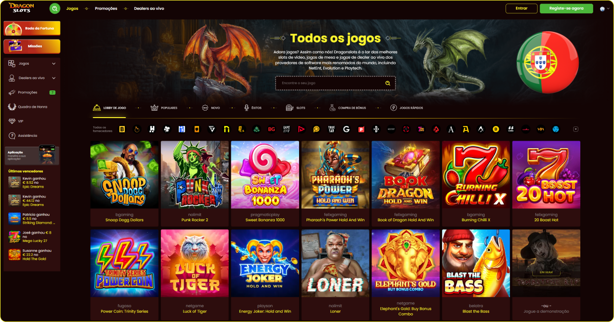 Dragon Slots plataforma de cassino